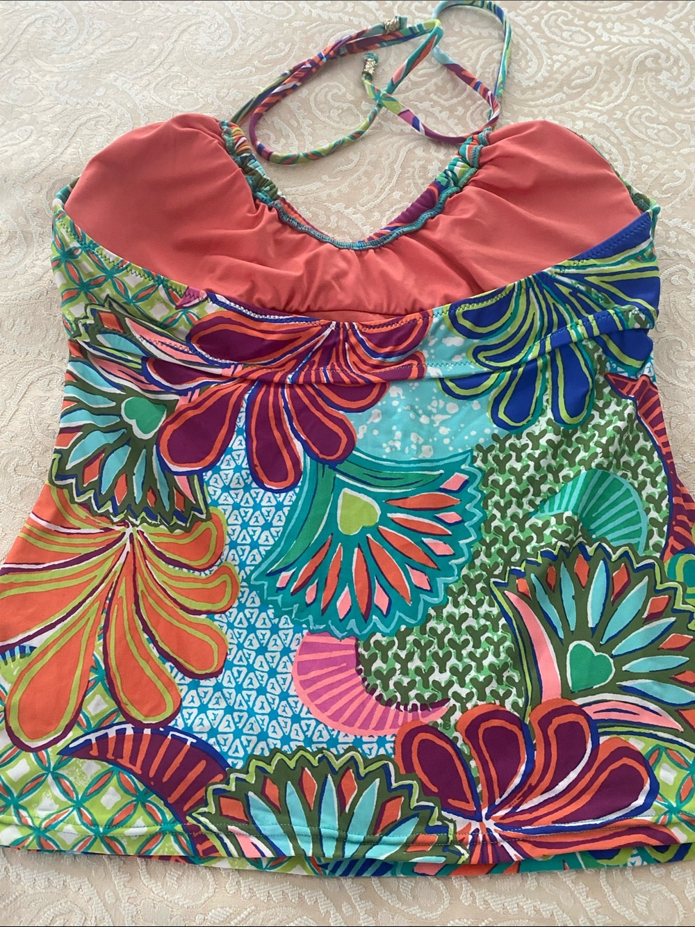 Trina Turk Multicolor Floral Tankini Bikini Set - Picture 7 of 9